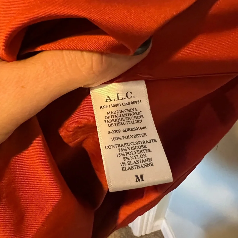 NWT ALC Martina MIDI Dress in Spice Red M - Picture 8 of 9
